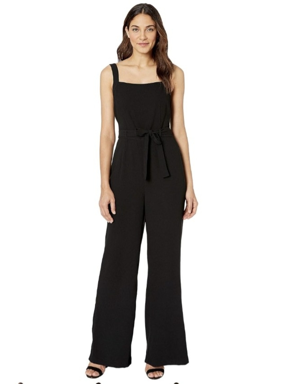 Dressy, Lined Black Wide-Leg Jumpsuit